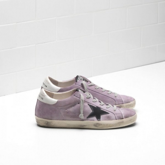 Golden Goose Super Star Sneakers In Purple Men