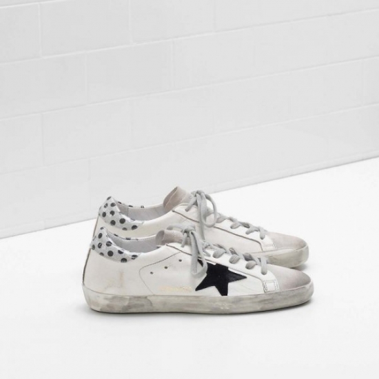 Golden Goose Super Star Sneakers White Black Men